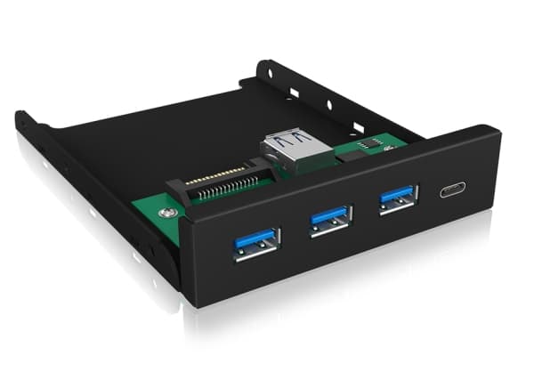 ICY BOX IB-HUB1418-i3, Svart, GL3520 ASM1543, 101 mm, 137 mm, 25 mm, 143 g