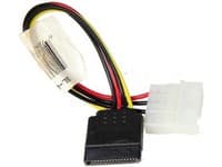 Supermicro CBL-0080L - Virtalähdeadapteri - 4-pinninen sisäinen virta (uros) SATA-virtaan (uros) - P/N: CSE-502-200B, CSE-503-200B -käyttöjärjestelmi