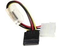 Supermicro CBL-0080L - Virtalähdeadapteri - 4-pinninen sisäinen virta (uros) SATA-virtaan (uros) - P/N: CSE-502-200B, CSE-503-200B -käyttöjärjestelmi