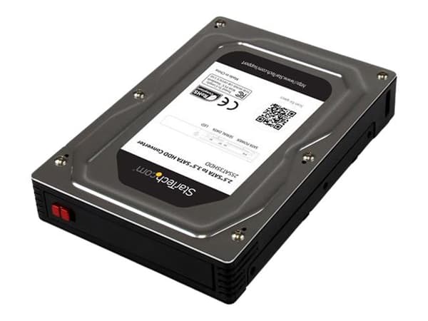 StarTech.com 2.5" to 3.5" SATA HDD/SSD Adapter Enclosure - External Hard Drive Converter with HDD/SSD Height up to 12.5mm (25SAT35HDD) - Drevkabinett