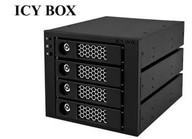 Backplane IcyBox 4x3,5" SATA/SAS -> 3x5,25" inkl. Lüfter/Key retail