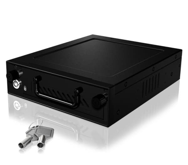 ICY BOX IB-148SSK-B - Bevegelig lagerrack - 2,5" / 3,5" delt - svart
