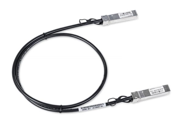 Lancom Systems SFP-DD-DAC50-1m (Bulk 8), 1 m, SFP-DD, SFP-DD, Uros/uros, Musta, Terästä, 50 Gbit/s