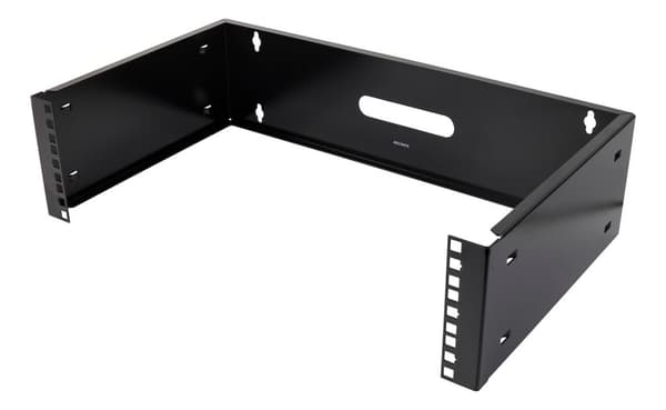 19" wall mount, 3U, max 25kg, steel construction, black