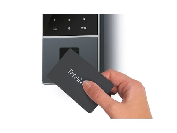 Safescan TM-828 SC, Musta, Sormenjälki, Salasana, Lähiluettava kortti, Älykortti, TFT, 8,89 cm (3.5"), 1,2 GHz, 128 MB