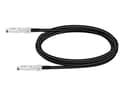 Miniatyrbilde 2 av 2: Lanview - Direkte 40GBase-koblingskabel - QSFP+ (hann) til QSFP+ (hann) - 5 m - fiberoptisk - passiv, rund - svart