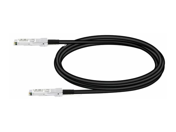 Lanview - Direkte 40GBase-koblingskabel - QSFP+ (hann) til QSFP+ (hann) - 5 m - fiberoptisk - passiv, rund - svart