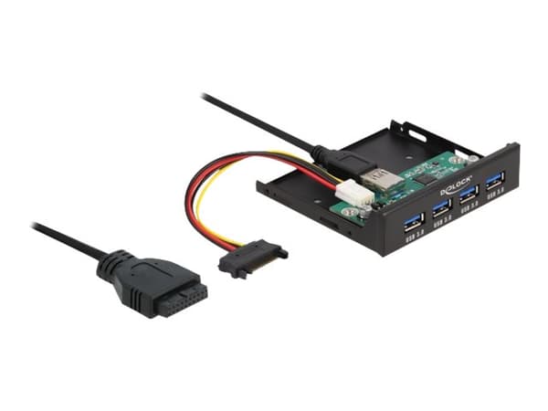Delock - Hubb - internal 3.5" - 4 x USB 3.2 Gen 1 + 1 x USB 3.0 (intern)