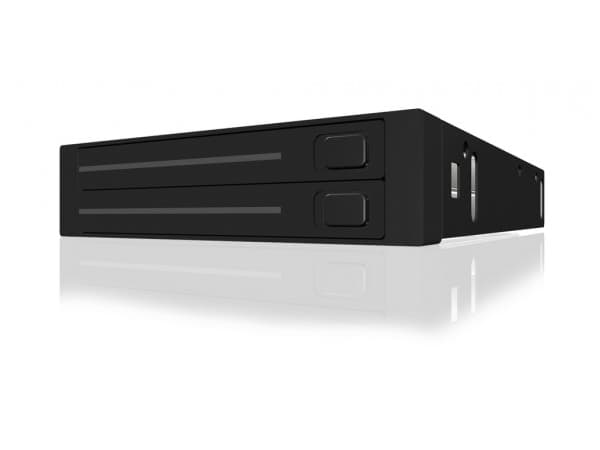 ICY BOX IB-2226STS, 8,89 cm (3.5"), Driverbrett, 2.5", SATA, SATA II, SATA III, 2.5", Sort