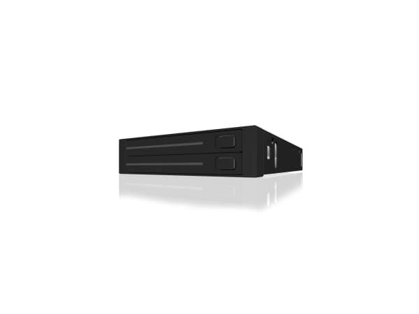 ICY BOX IB-2226STS, 8,89 cm (3.5"), Driverbrett, 2.5", SATA, SATA II, SATA III, 2.5", Sort