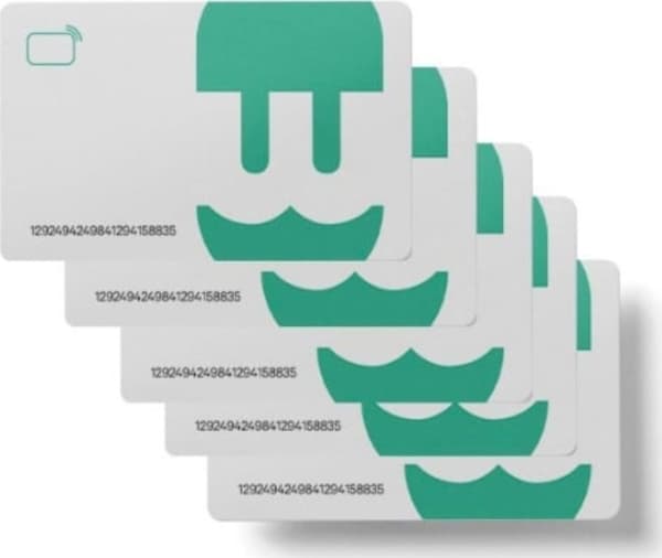 Wallbox RFID-10, RFID-kort, Grønn, Hvit, 10 stykker