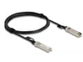 Miniatyrbilde 3 av 3: Delock - Direktekoblingskabel - SFP+ (hann) til SFP+ (hann) - 2 m - 5 mm - toakset - SFF-8431/SFF-8432 - passiv - svart