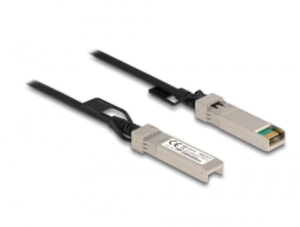 Delock - Direktekoblingskabel - SFP+ (hann) til SFP+ (hann) - 2 m - 5 mm - toakset - SFF-8431/SFF-8432 - passiv - svart