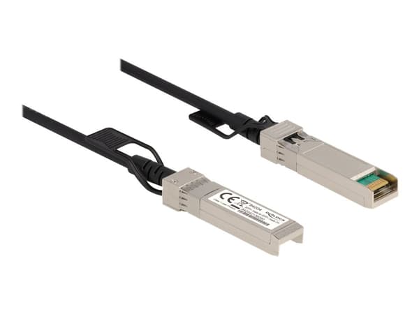 Delock - Direktekoblingskabel - SFP+ (hann) til SFP+ (hann) - 2 m - 5 mm - toakset - SFF-8431/SFF-8432 - passiv - svart