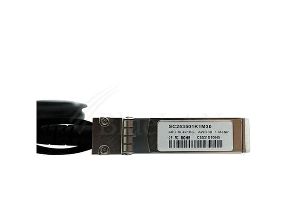 BlueOptics CBL-NTWK-0720-BL, 3 m, QSFP, 4xSFP+, Hunkjønn