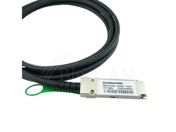 BlueOptics CBL-NTWK-0720-BL, 3 m, QSFP, 4xSFP+, Hunkjønn