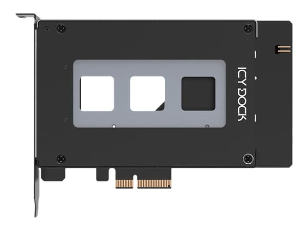 ICY Dock ToughArmor MB111VP-B - Bevegelig lagerrack - U.2 / U.3 SSD mobilstativ - 2.5" - NVMe - PCIe 4.0 x4 - svart