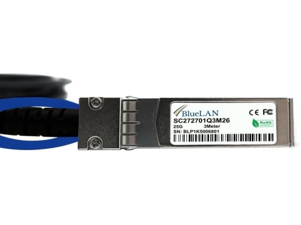 BlueOptics UACC-DAC-SFP28-2M-BL, 2 m, SFP28, SFP28, Hanstik/Hanstik