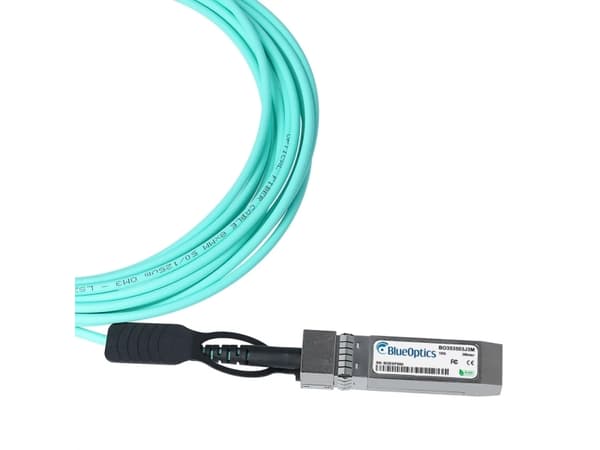BlueOptics SFP-25G-D-AOC-20M-H-BO, 20 m, SFP28, SFP28, Hane/Hane, Aqua färg, 25 Gbit/s
