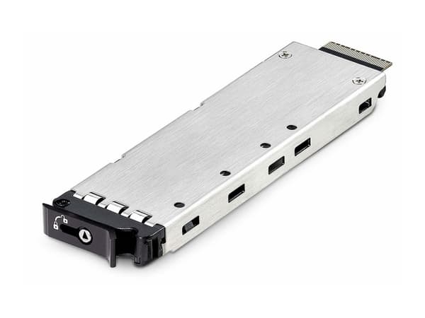 StarTech.com TR-M2-REMOVABLE-PCIE, Storage drive tray, Black, Silver, PCI Express 4.0, M.2, 64 Gbit/s, 34 mm