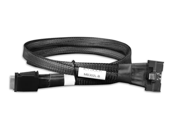 ICY Dock MB302L-B - Intern SAS-kabel - 8i Mini Cool Edge IO (MCIO) (SFF-TA-1016) till 4i OCuLink (SFF-8611) - 50 cm