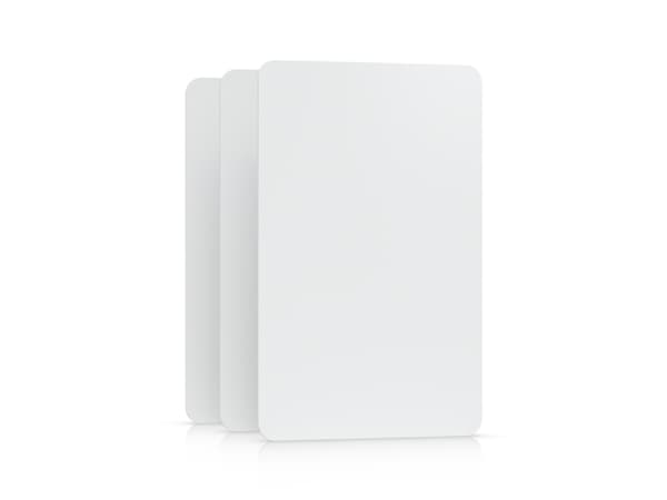 Ubiquiti UA-Card-W-10, Närhetskort, 13,56 MHz, Vit, 10 styck, 85,6 mm, 54 mm