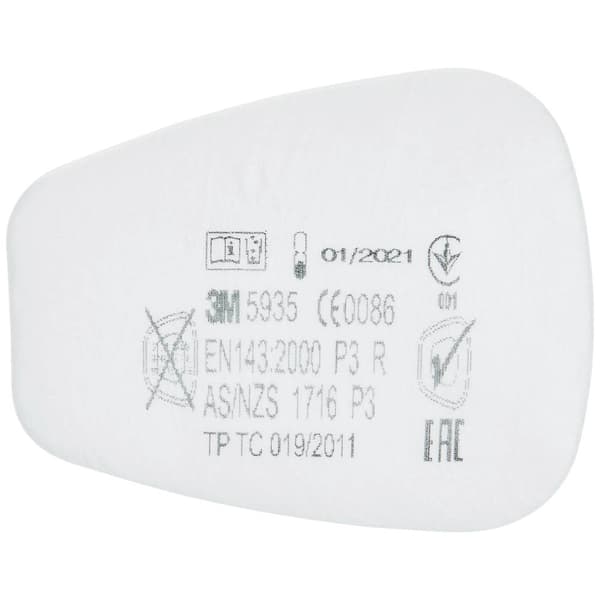 3M 5935 Partikelfilter Filterklass/skyddsnivå: P3 10 par