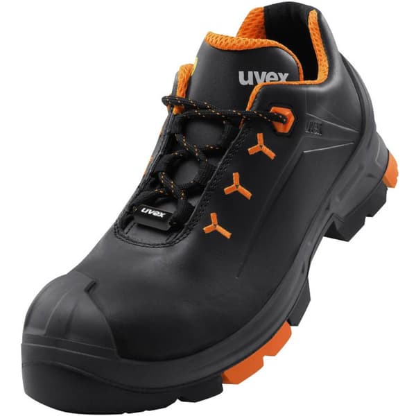 uvex 2 6502243 Säkerhetsskor S3 Skostorlek (EU): 43 Svart, Orange 1 par