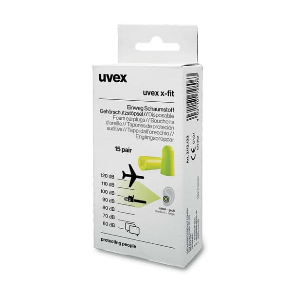 uvex 2112133 x-fit Hörselproppar 37 dB Engångs 15 par