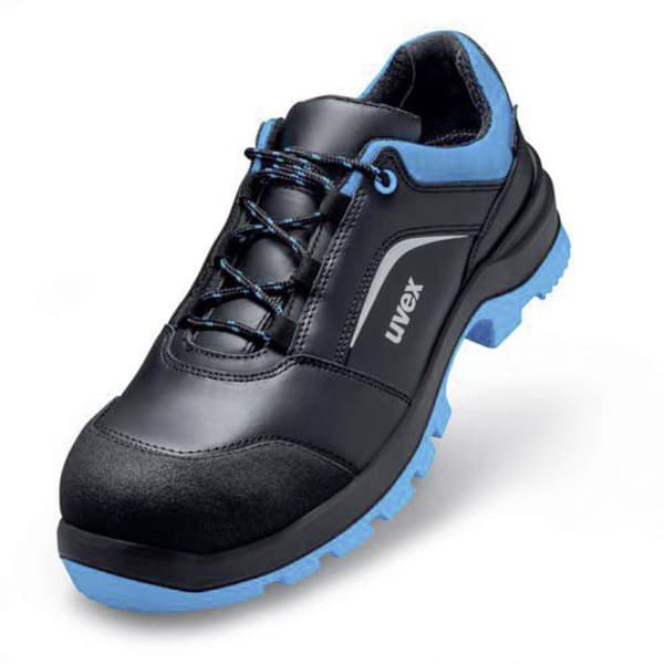 uvex 2 xenova® 9555245 ESD Säkerhetsskor S3 Skostorlek (EU): 45 Svart, Blå 1 par