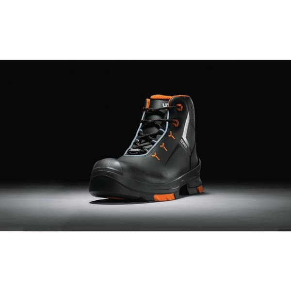 uvex 2 6503241 Säkerhetsstövlar S3 Skostorlek (EU): 41 Svart, Orange 1 par