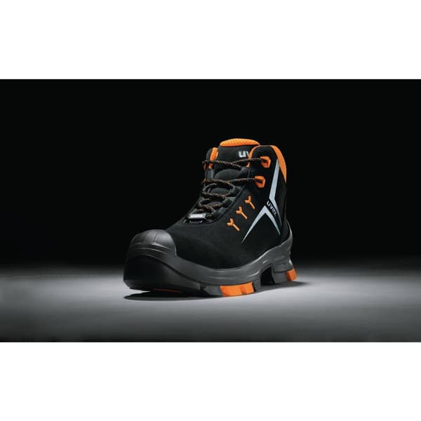 uvex 2 6509245 ESD Säkerhetsstövlar S3 Skostorlek (EU): 45 Svart, Orange 1 par