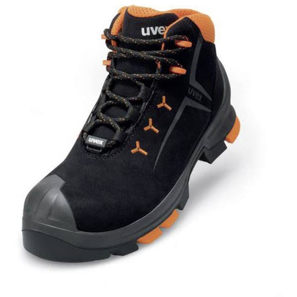uvex 2 6509245 ESD Säkerhetsstövlar S3 Skostorlek (EU): 45 Svart, Orange 1 par