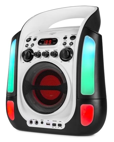 FENTON SBS30W Karioka System med CD och 2 Mikrofoner, vit