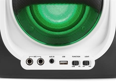FENTON SBS30W Karioka System med CD och 2 Mikrofoner, vit