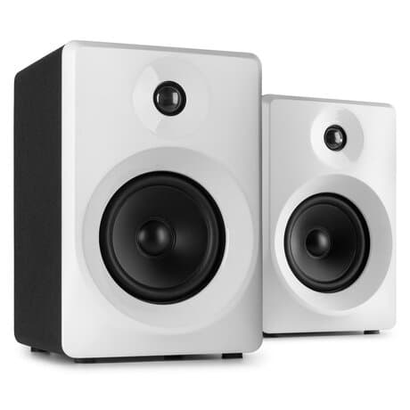 Aktiva Studiomonitor Högtalare 60W - Vit Vonyx SMN30W Aktiva studio Monitor 3" Par