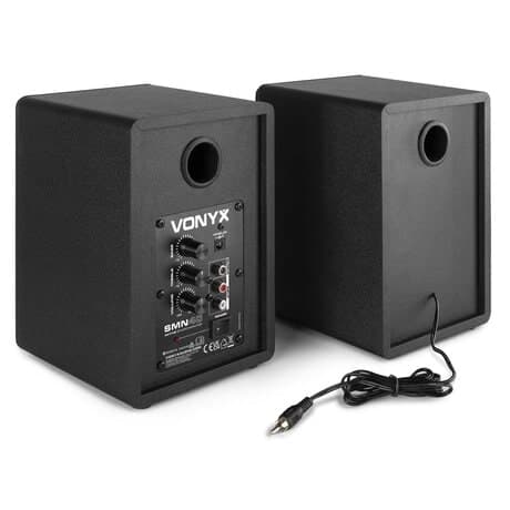 Vonyx SMN40B Aktiv studiohögtalare monitor 4" Par svart