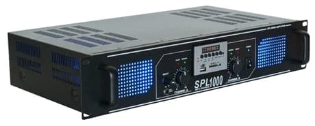 SPL 1000MP3 Förstärkare Blå LED+EQ svart