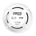 Miniatyrbild 6 av 10: Vonyx MSV50 Marin högtalare 5", 80W, Vita