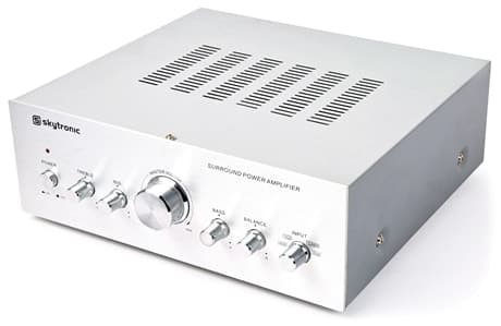 skytronic AV400 förstärkare aluminium färgad