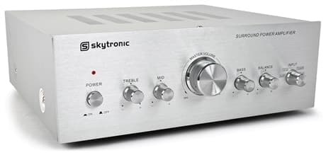 skytronic AV400 förstärkare aluminium färgad