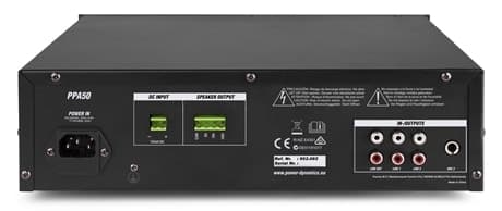 Power Dynamics PPA50 100V Mixer, Förstärkare,50W BT