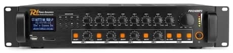 Power Dynamics PDV240MP3 240W/100V 4 zons Förstärkare,BT