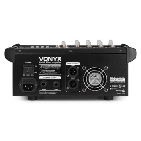 Vonyx AM5A 5 kanaler Förstärkare Mixer BT