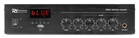 Power Dynamics PDM25 100V Mixer, Förstärkare, 25W BT/MP3