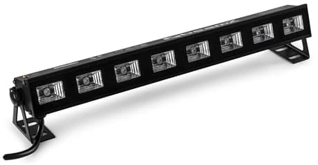 BeamZ BUVW83 LED bar 8x3W UV/WW 2in1