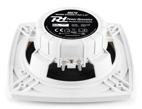 Power Dynamics MS70 Marin högtalare, 5.25", Set, Vita