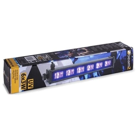 BeamZ BUV63 LED bar 6x3W UV