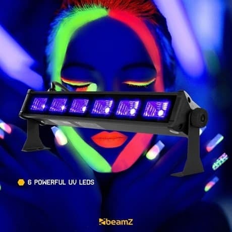 BeamZ BUV63 LED bar 6x3W UV