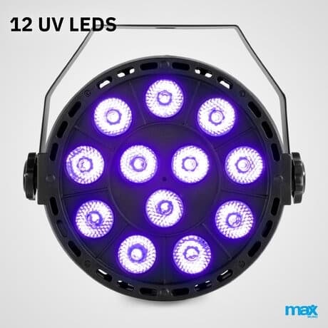 MAX PartyUV Par 12x1W UV DMX